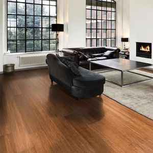 Plancher en bambou carbonisé massif |   Couleur naturelle traditionnelle, planches de taille moyenne, installation par collage/clouage/agrafage - Product Image 3