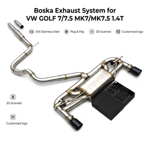 OEM Boska Valvetronic Exhaust System for VW GOLF 7/7.5 MK7/MK7.5 1.4T 2014-2020 Stainless Steel Pipes Catback Muffler - Product Image 1