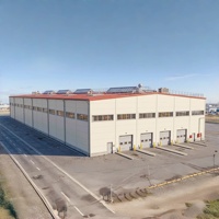 Structure préfabriquée en acier moderne entrepôt industriel avec bâtiment à ossature métallique de haute qualité