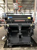 Máquina de troquelado y hendido plana computarizada ML 1200 CE con motor PLC Delta para cartón corrugado/cartón