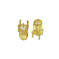 Conector Coaxial RF SMA-KE Hembra Universal, Recto, Vertical, para Montaje en PCB, Conector SMA para PCB