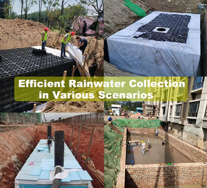 Mô-đun nước mưa bằng nhựa để chống ăn mòn dễ dàng lắp đặt công suất lớn chịu nhiệt độ cao bể địa tế bào - Product Image 3