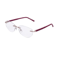 Monturas de Gafas Graduadas Sin Aro de Alta Calidad, Monturas de Gafas de Lujo para Negocios, Monturas Metálicas Duraderas para Hombre