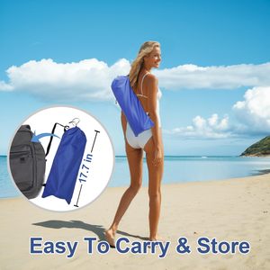 Fabricants <span class=keywords><strong>de</strong></span> haute qualité 6.5FT bleu grande protection UV deux Parasols pliés Design pliants Parapluies <span class=keywords><strong>de</strong></span> plage personnalisés en plein air - Product Image 2