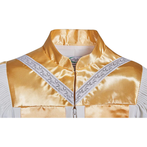 Túnica de Coro Clásica con Estampado de Ondas Personalizable al por Mayor 2026, con Frente Dorado de Satén, Traje de Iglesia OEM - Product Image 2