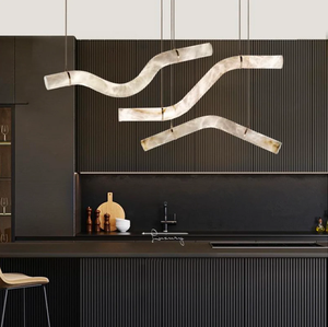 Lámpara <span class=keywords><strong>de</strong></span> Techo Moderna <span class=keywords><strong>de</strong></span> Lujo con Esferas <span class=keywords><strong>de</strong></span> Alabastro, Lámpara Colgante <span class=keywords><strong>de</strong></span> Cobre Hecha a Mano con Control Remoto LED para Sala <span class=keywords><strong>de</strong></span> Estar - Product Image 4