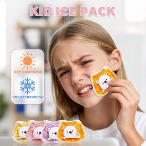 แผ่นเจลประคบร้อนเย็นแบบใช้ซ้ำได้สำหรับเด็ก บรรเทาอาการเจ็บปวด บวม รอยฟกช้ำ สำหรับเด็กทารกและเด็กโต ใช้ได้กับดวงตาและใบหน้า ช่วยบรรเทาอาการปวดจากการให้นมบุตร - Product Image 5