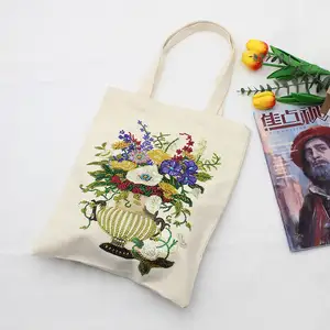 منتج جديد بيع بالجملة Diy لوحة ماسية التطريز الكلاسيكية نمط إناء واحد-حقيبة هدايا للنساء