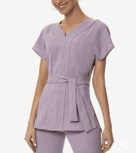 Uniformes Médicos Elegantes, Conjuntos de Uniformes Quirúrgicos, Uniformes Personalizados con Logotipo, Uniformes de Manga Corta al por Mayor, Túnica para <span class=keywords><strong>Spa</strong></span>, Salón de <span class=keywords><strong>Belleza</strong></span> - Product Image 4