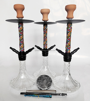 1 pipe normal de haute qualité Premium aluminium hookah shisha alliage bar narguilé hoka exclusif pipes à eau set verre hookah