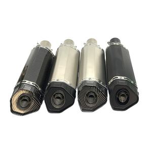 Silenciador de Motocicleta Personalizado con Tubo de Escape Hexagonal de Fibra de Carbono, Universal y Resistente a Altas Temperaturas - Product Image 1