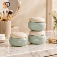 Emballage cosmétique pour soins de la peau Gaoou, pot en verre vert pour crème, 30g 50g