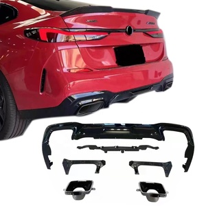 Diffusore Posteriore 2020 per <span class=keywords><strong>BMW</strong></span> Serie 2 <span class=keywords><strong>F44</strong></span> M235i in Materiale Plastico PP Nero Lucido con Terminali - Product Image 3