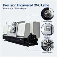 Torno CNC de Cama Inclinada de Alta Resistencia de 3 Ejes con Eje Y |   Torno CNC horizontal para producción de ejes metálicos, torno de torreta