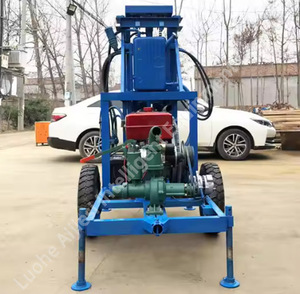 Máy kéo di động gắn giếng nước sâu Crawler Giàn Khoan nhà máy Giá ổ đĩa mạnh lỗ sâu 380V động cơ động cơ lõi - Product Image 3