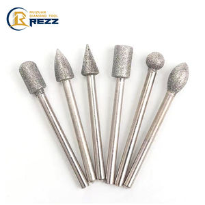 Fraise diamantée <span class=keywords><strong>pour</strong></span> outil rotatif, forets diamantés <span class=keywords><strong>pour</strong></span> percer, meuler le verre, la pierre, les bijoux, le métal, pointe diamantée - Product Image 1