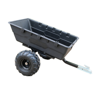 Remorque de vélo de ferme de jardin extérieur de haute qualité, remorque de moto de pelouse et de vtt, remorque de chariot de décharge utilitaire