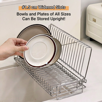 Étagère à vaisselle pliable en acier inoxydable 304 pour la cuisine