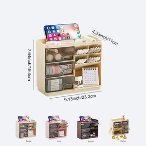 Organisateur de rangement de bureau, tiroir de rangement, boîte de rangement en plastique - Product Image 4