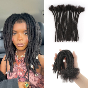 Extensiones de Cabello Humano 100% Naturales, Estilo Rastas, <span class=keywords><strong>para</strong></span> <span class=keywords><strong>Hombres</strong></span> y Mujeres, en Oferta - Product Image 1