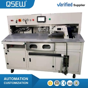 Máquina de Coser Industrial QS-120MT de Una Sola Aguja, Automática, para Colocar Bolsillos en Camisas, Camisetas y Jeans, Sin Necesidad de Planchado - Product Image 1
