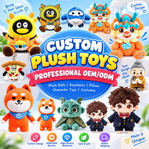 OEM <b>Custom</b> Bear Plush Toy Manufacturer Personalized Stuffed Animal <b>Dolls</b> Private Label Character Mascots Super Soft Fabric - Product Image 1