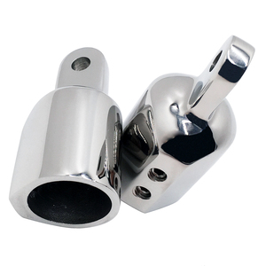 Capuchon d'extrémité de bôme de bateau en acier inoxydable marin robuste, poli miroir, anticorrosion, résistant à la rouille, 22 mm, neuf - Product Image 2