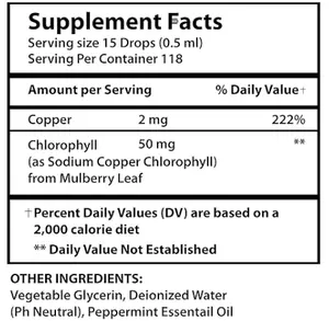 Private Label Supplement Pure Vloeibare Chlorofyl Druppels