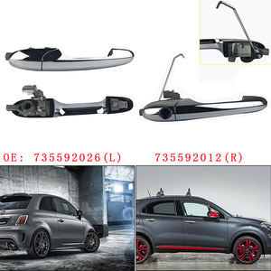 Poignées de porte Fiat 735592012 735592026 électroplaquées, côté gauche et droit, pièces de rechange - Product Image 5