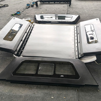 Couverture de benne de camion Tri-Open pour Dodge Ram 1500 Rambox, benne de 5,7 pieds avec boîte de rangement latérale