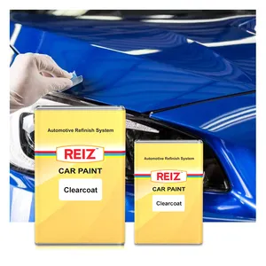 REIZ High Gloss 2K Clear Coat Black Automotive Car Paint Supply Refinishing Repair Auto Paint Clear Coat