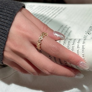 Bague en argent pur S925 de style chinois avec incrustation, bague porte-bonheur du Nouvel An avec design de niche, luxe léger et simple, personnalisée - Product Image 2