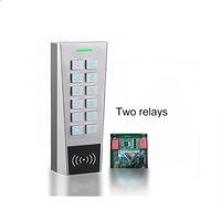 Clavier numérique extérieur Secukey XK4-D MF à double relais, boîtier métallique étanche, anti-vandalisme, 999 utilisateurs, carte EM MF, alarme LED multicolore