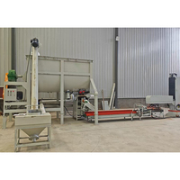 Usine de mortier sec 5t/h certifiée CE semi-automatique avec ensacheuse de silo pour poudre de mastic, enduit de finition, plâtre de gypse intérieur/extérieur
