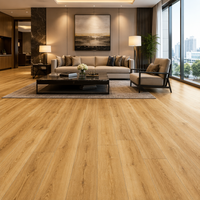 Planchers SPC en vinyle rigide grain chêne miel 3-8mm, antidérapants, pour aménagement moderne résidentiel, hôtels de luxe et centres commerciaux (piso spc)
