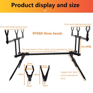 Réglable en Alliage d'aluminium Durable Rétractable <span class=keywords><strong>canne</strong></span> à Pêche À La <span class=keywords><strong>Carpe</strong></span> <span class=keywords><strong>Support</strong></span> - Product Image 5