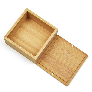 Hộp quà gỗ nhỏ tùy chỉnh có nắp đóng bằng nam châm, hộp đựng trà bằng tre, chất liệu gỗ - Product Image 2