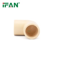 IFAN Harga Kompetitif Fitting Pipa PVC Injeksi ASTM2846 Beige Elbow Fitting Pipa CPVC Pipa dan Fitting CPVC