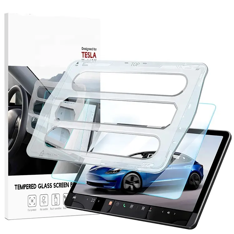 Matte Auto Anti Reflection HD Transparent 9h 2.5D Anti Scratch Displays chutz folie Für Modell 3 Y.