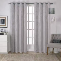 Nouveau design rideaux occultants à œillets pour chambre et salon-Ensemble de 2 panneaux rideaux assombrissants à isolation thermique