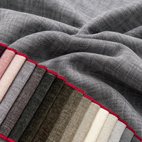 Tissu d'ameublement uni en chenille de haute qualité, tissé épais 100 % polyester, écologique pour canapé et décoration intérieure