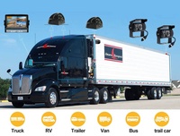 IPoster pour camion ahd1080P caméra CCD et 9in full hd 1080P quad split Loop moniteur d'enregistrement IP68 9in ahd IPS Monitor KIT