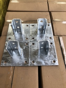 TF512 Support d'angle double profondeur soudé à chaud galvanisé à chaud de 6 mm à dix trous pour assemblage avec profilé, fixation facile - Product Image 6