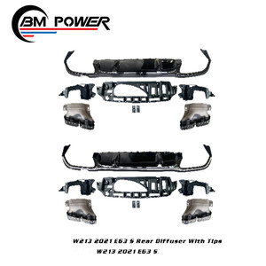 Difusor de Parachoques Trasero de Material PP con Puntas de Escape para <span class=keywords><strong>Mercedes</strong></span>-Benz <span class=keywords><strong>Clase</strong></span> E W213 E53 E63, <span class=keywords><strong>A</strong></span>ño 2021, <span class=keywords><strong>Precio</strong></span> de Fábrica - Product Image 6