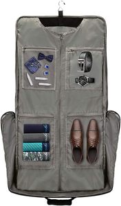 Sac fourre-tout pliable avec logo personnalisé housse anti-poussière sac de costume sac à main valise suspendue sacs de vêtements avec bandoulière - Product Image 3