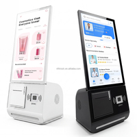 Kiosco de Autoservicio de 15.6'' para Uso en Interiores con Pantalla Táctil Capacitiva, Sistema Operativo Android, Terminal de Pago, Impresora de Recibos, Escáner de Códigos QR