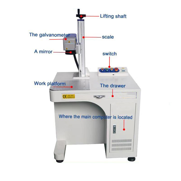fiber laser marking machine engraving machine jpt mopa 100w uv co2 jpt m7 30w 50w 60w dynamic color