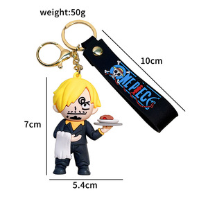 <span class=keywords><strong>Porte</strong></span>-clés en silicone pour hommes et femmes, nouveau modèle One Piece Luffy Nami Essolon, <span class=keywords><strong>Dragon</strong></span> <span class=keywords><strong>Ball</strong></span> - Product Image 5