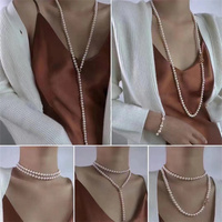 Chaîne de perles rondes naturelles de 8 mm de Zhuji, Chine, perles en vrac, prix d'usine, 1A 2A 3A 4A 5A, chaîne de perles d'eau douce pour collier femme