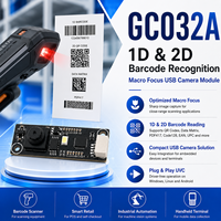 Module de caméra USB VGA 0,3 MP GC032A avec mise au point macro, mini caméra de reconnaissance de codes QR et codes-barres pour terminaux de point de vente et kiosques